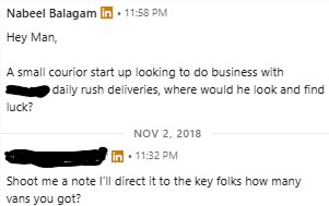 The LinkedIn message that started it all